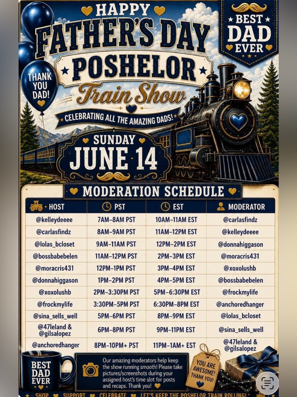 The Posh-Elor Express Train Show